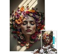 Puzzle de 1000 pièces Éveillé par Les Fleurs Un Jeu Manuel Stimulant pour Le Cerveau et Anti-Stress adapté aux Personnes de 14 Ans et Plus (38x52cm)