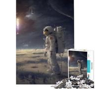 Puzzle de 1000 pièces Exploration d'une Aube Extraterrestre activités ludiques à la Maison décoration Jeu éducatif Convient aux Personnes de 14 Ans et Plus (50 x 75 cm)