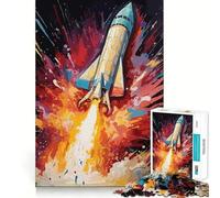 Puzzle de 1000 pièces Exploration illimitée pour Adolescents Jeu de réflexion Amusant Taille Uniforme Pièces précises Activité relaxante en Groupe à l'intérieur (38x26cm)