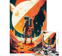 Puzzle de 1000 pièces Explorez des Mondes extraterrestres Décoration intérieure Jouet pour Les Amateurs de Jeux Jeu de Manipulation Stimulant et Complexe Dimensions 38x52cm