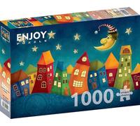 Enjoy-Puzzle Puzzle 1000 pièces – Fantasy Colorful Houses