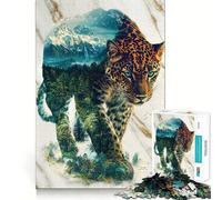 Puzzle de 1000 pièces Fantôme de la Jungle verdoyante pour Adolescents,défi Mental Amusant,Taille Uniforme,pièces précises,activité relaxante en Groupe à l'intérieur (38x26cm)