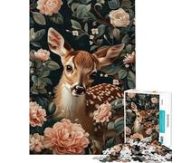 Puzzle de 1000 pièces Faon des prés pour Un Anniversaire Noël ou Tout Simplement Un Jeu Familial Amusant et Humoristique à partir de 14 Ans (50x75cm)