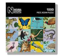 Puzzle de 1000 pièces - Faune du monde - Design artistique du musée d'histoire naturelle - Poster complet inclus