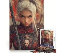 Puzzle de 1000 pièces Femme guerrière avec épée pour Adolescents favorise la Concentration, améliore Le Calme et la Distraction, et constitue Un Cadeau mémorable (38x26cm)