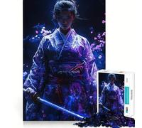 Puzzle de 1000 pièces Femme samouraï avec épées pour Adultes, Jeu de réflexion et de détente, Design à Assembler, pièce de Collection (38x52cm)