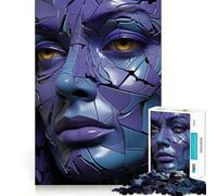 Puzzle de 1000 pièces Femme surréaliste Violette pour Adolescents Un Jeu Amusant et Relaxant pour développer sa mémoire et créer Une Belle Surprise 38x26cm