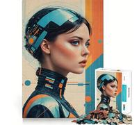 Puzzle de 1000 pièces Femmes abstraites de Science-Fiction pour Adolescents, Jeu de logique Solide, Divertissement paisible, découpe de précision, Cadeau Exceptionnel (38x52cm)