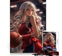 Puzzle de 1000 pièces Fille au Basket pour Adolescents stimule la réflexion, apaise et distrait, découpe Nette, (38x52cm)