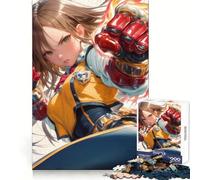 Puzzle de 1000 pièces Fille d'anime au Poing de feu pour Adolescents, idéal pour se remémorer Les Bons Moments passés Ensemble, Cadeau saisonnier à emboîtement Ferme (38x26cm)