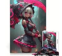 Puzzle de 1000 pièces Fille d'anime avec Une Faux pour Le Jeu vidéo stimule l'esprit, apaise l'âme, Amusant, Bords Lisses, Cadeau attentionné (50x75cm)