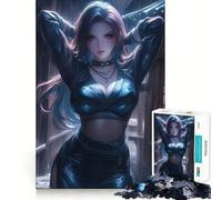Puzzle de 1000 pièces Fille d'anime de l'ombre du Village pour Adolescents Un Jeu Amusant et répétitif,sans espaces,idéal pour Une activité familiale Amusante en soirée (38x52cm)