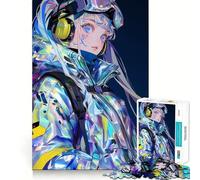 Puzzle de 1000 pièces Fille d'anime,Regarde-toi pour Adolescents,Jeu Stimulant mentalement,Assemblage sécurisé et Solide,activité Amusante en Famille Le Soir (50x75cm)