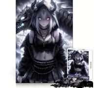 Puzzle de 1000 pièces Fille Dragon Squelette pour Adolescents, Jeu de réflexion, Jouet Anti-Stress, découpe soignée, Cadeau Artistique 50x75cm