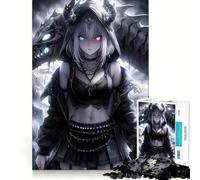 Puzzle de 1000 pièces Fille Dragon Squelette pour Adolescents, Jeu de réflexion, Jouet Anti-Stress, découpe soignée, Cadeau Artistique 50x75cm