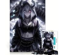Puzzle de 1000 pièces Fille Dragon Squelette pour Adultes, pour stimuler Le Cerveau, se détendre et créer Une œuvre d'art mémorable 38x26cm