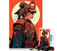 Puzzle de 1000 pièces Fille samouraï pour Adultes Un Cadeau créatif, idéal pour développer sa mémoire et apaiser Son Esprit (38x52cm)