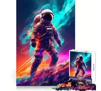 Puzzle de 1000 pièces Flammes spatiales et Astronaute pour Adolescents, Collection Recall Upgrade Calm Relax Clear Cut Art (38x52cm)