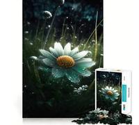 Puzzle de 1000 pièces Fleur de Camomille Articulations Fines Jeu cognitif et Amusant Jeu Calme Cadeau d'anniversaire Artistique (50x75cm)
