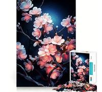 Puzzle de 1000 pièces Fleur de Prunier pour Adultes Puzzle Relaxant et Artistique à Assembler Cadeau Unique (50x75cm)