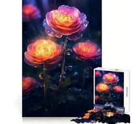 Puzzle de 1000 pièces Fleur de renoncule pluvieuse pour Adolescents Jeu d’Exercice Mental, Design apaisant, Cadeau précieux Assembler (38x26cm)