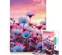 Puzzle de 1000 pièces Fleur Rose pour Adultes Jouet Intelligent et ludique Bords Nets Article de Noël idéal (38x26cm)