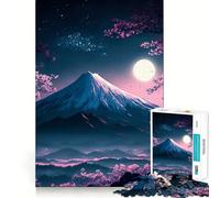 Puzzle de 1000 pièces Fleurs de Cerisier Art Japonais Bords Lisses Jeu créatif Jouet pour des Moments de détente Cadeau d'anniversaire Amusant (38x26cm)