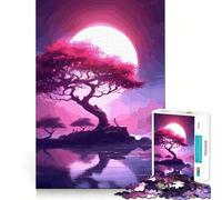 Puzzle de 1000 pièces Fleurs de Cerisier,découpe précise,Puzzle logique Artistique,Jeu de Loisirs Amusant,décoration Murale de Noël (38x52cm)