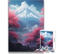 Puzzle de 1000 pièces Fleurs de Cerisier japonaises pour Adultes:Une activité ludique et Cognitive idéale pour Un Cadeau Plein de Joie ! Dimensions:38x26cm
