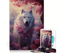 Puzzle de 1000 pièces Fleurs de Loup,Un Jeu d'esprit Amusant,sans bavures,aux pièces nettes et Bien découpées,Une activité captivante pour des soirées tranquilles (38x26cm)