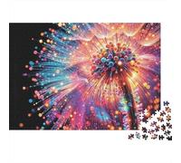 Puzzle de 1000 pièces « Fleurs en Fibre Optique » pour Adultes et Enfants Un feu d'artifice coloré et Amusant à Offrir à la Maison À partir de 12 Ans Dimensions 52 x 38 cm Dimensions 1000 pièces