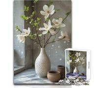 Puzzle de 1000 pièces Fleurs en Gros Plan pour Adolescents:Jeu d'apprentissage et de réflexion stratégique, et Symbolique pour Toutes Les Occasions Dimensions:50x75 cm