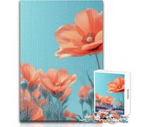 Puzzle de 1000 pièces Fleurs en Gros Plan pour Adolescents:Jeu d'apprentissage et de réflexion stratégique, et Symbolique pour Toutes Les Occasions Dimensions:38x52 cm