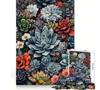 Puzzle de 1000 pièces Fleurs Naturelles, joyaux du Jardin, idéal pour Adultes Jeu intellectuel apaisant et décoratif Mural de qualité (38x26cm)
