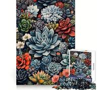 Puzzle de 1000 pièces Fleurs Naturelles, joyaux du Jardin, pour Adultes et Adolescents Jeu de logique Clair, détente et découpe Parfaite Idéal pour Les vœux du Père Noël (50x75cm)