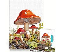 Puzzle de 1000 pièces Forêt de Champignons et Nature pour Adultes et Adolescents, Jeu de logique, détente, découpe de précision, (38x26cm)