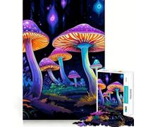 Puzzle de 1000 pièces Forêt de Champignons pour Adolescents Jeu de réflexion Intelligent Découpe précise (38x26cm)