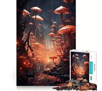 Puzzle de 1000 pièces Forêt de Champignons pour Adultes, Jeu de logique, détente et Amusement, Design, Cadeau de Noël (50x75cm)