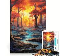 Puzzle de 1000 pièces Forêt enchantée Mystique pour Adolescents Jeu de réflexion Intelligent Découpe précise Cadeau Exceptionnel (38x26cm)