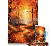 Puzzle de 1000 pièces Forêt enchantée Mystique pour Adolescents Stimule la mémoire Design apaisant et Amusant Cadeau élégant (38x26cm)