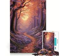 Puzzle de 1000 pièces Forêt enchantée Mystique pour Adultes Jeu cérébral Relaxant Cadeau de qualité supérieure Sharp Edge (38x26cm)