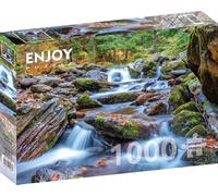 Puzzle de 1000 pièces - Forêt ruisseau en automne