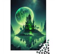 Puzzle de 1000 pièces Forteresse Néon pour Adultes et Adolescents Puzzle pour Amusement Familial et Soirées de Jeux 1000 Pièces (38x26cm)