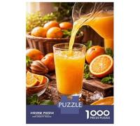 Puzzle De 1000 Pièces Fresh Orange Juice Pouring Into Glass Puzzles pour Adultes - Anti-Stress - Interaction Parent-Enfant - Cadeaux d'anniversaire Et De Noël Uniques 38x26cm/1000pcs