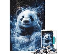 Puzzle de 1000 pièces Frozen Panda Mystique pour Jeu éducatif défi Jeu Familial amélioration de la mémoire Cadeau et Jouet idéal (Taille 38x26cm)
