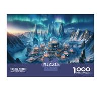 Puzzle De 1000 Pièces Futuristic Alien Cityscape Puzzle Adulte Jeu Familial Décoration Parfaite Cadeaux Uniques d'anniversaire Et De Noël 70x50cm/1000pcs