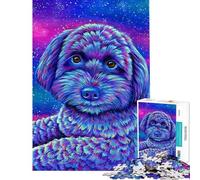 Puzzle de 1000 pièces Galaxie Caniche et Nuit étoilée pour Adolescents Un Puzzle à Assembler pour développer la motricité Fine et Le Cerveau idéal comme Cadeau pour Les Amis et la Famille (50x75cm)