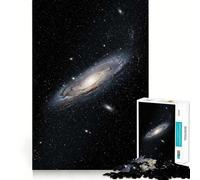 Puzzle de 1000 pièces Galaxie d'Andromède dans l'espace étoilé Jeu de mémoire de qualité supérieure,découpé au Laser Activité captivante pour des soirées tranquilles (38x26cm)
