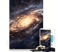 Puzzle de 1000 pièces Galaxie Spirale dans l'espace pour Adultes, Jeu Intelligent Anti-Stress, Motif à Assembler, Surprise de Noël 38x26cm