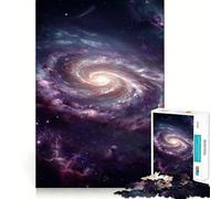 Puzzle de 1000 pièces Galaxie Spirale vibrante dans l'espace Profond pour Adolescents Jeu Stimulant l'esprit,Assemblage Solide et sécurisé,activité Amusante en Famille Le Soir (38x26cm)